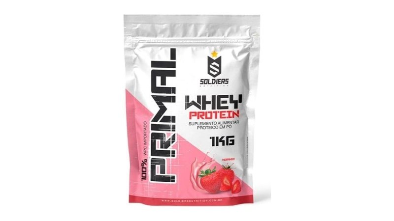 Whey Protein Primal 1kg Importado Soldiers Nutrition Suplemento Proteína Muscular