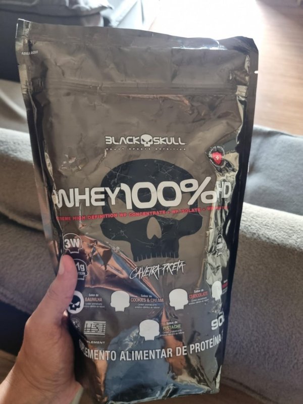 Whey 100% Hd Refil Black Skull 900g