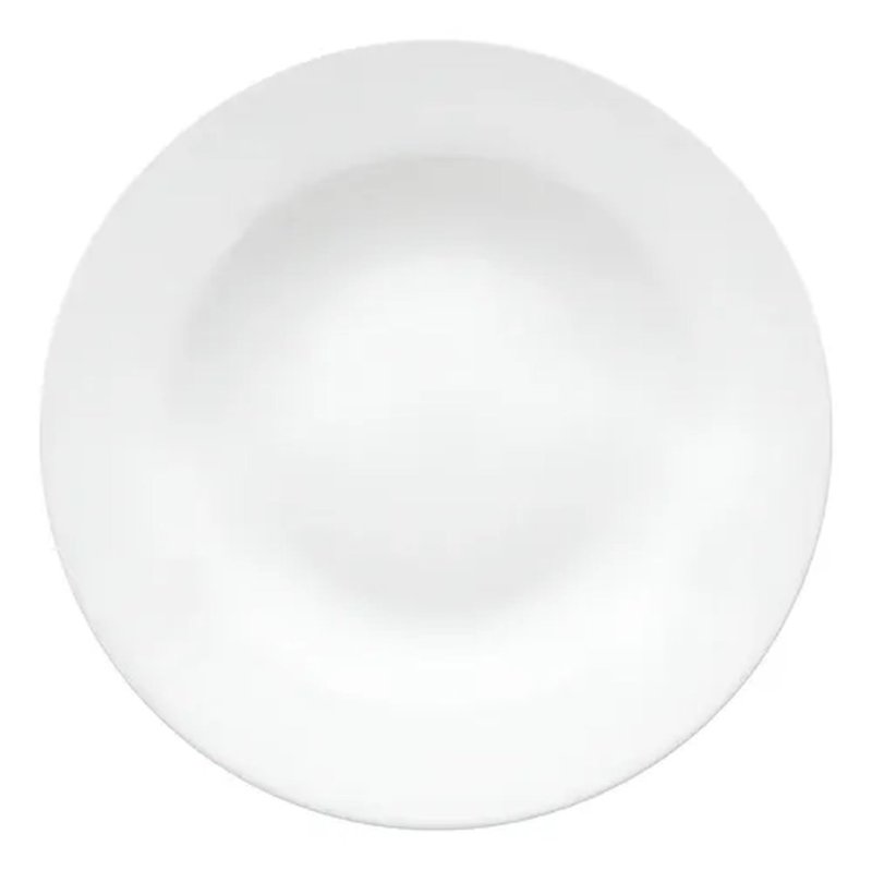 Jogo de 06 Prato Fundo 23,5cm Flamingo White Oxford