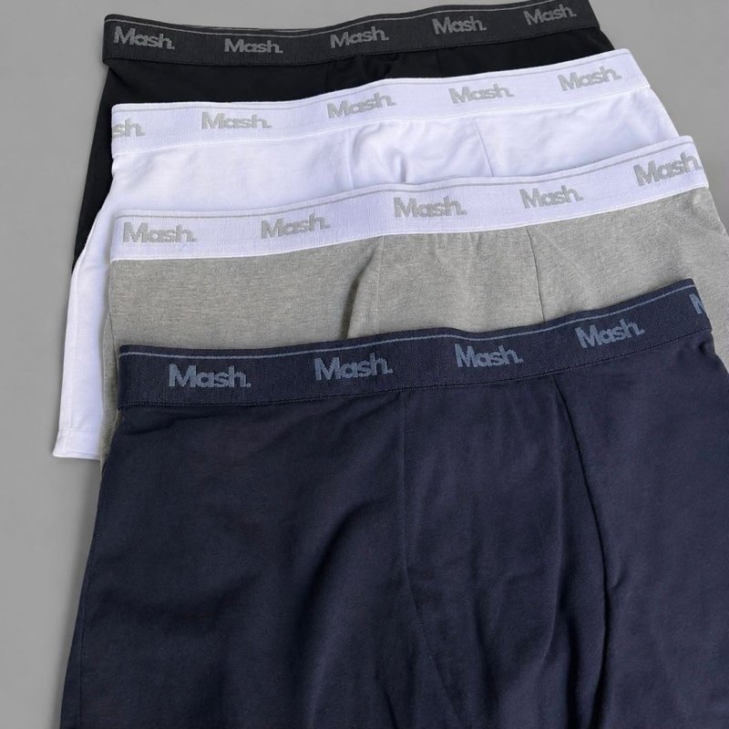 Kit Com 10 Cuecas Boxer Algodão Cotton Masculina Adulto Mash