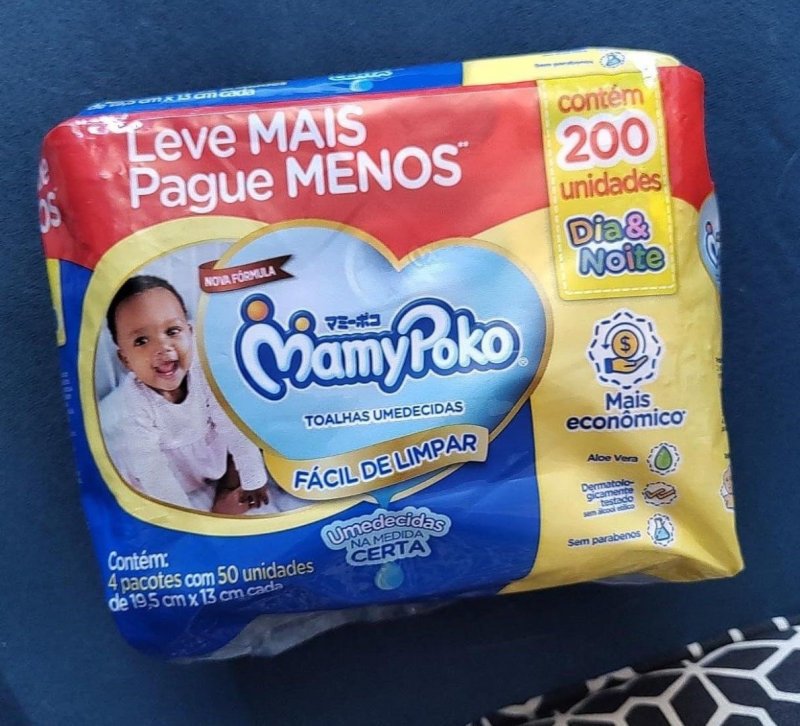 MamyPoko Lenços Umedecidos Dia&Noite 200 Unidades