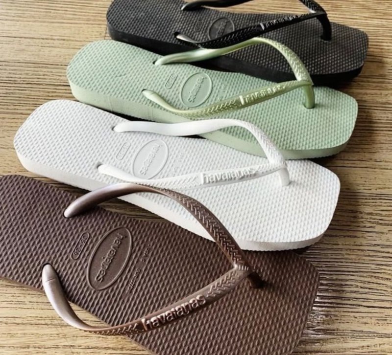Chinelo Havaianas Slim Square Feminino Bico Quadrado