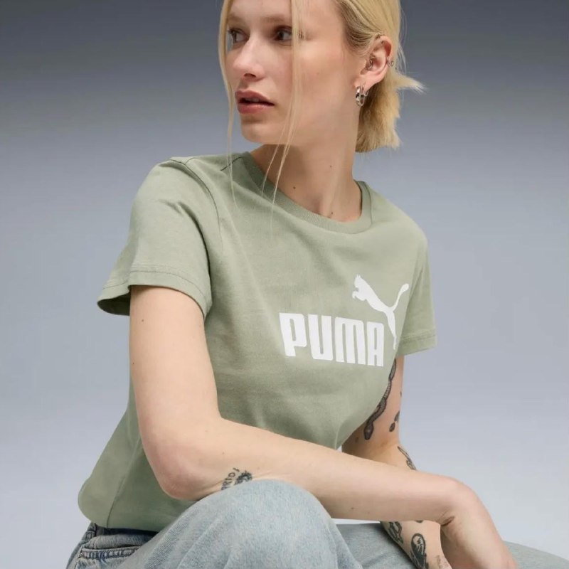 Camiseta Puma Feminina Ess Logo Tee (P e M)