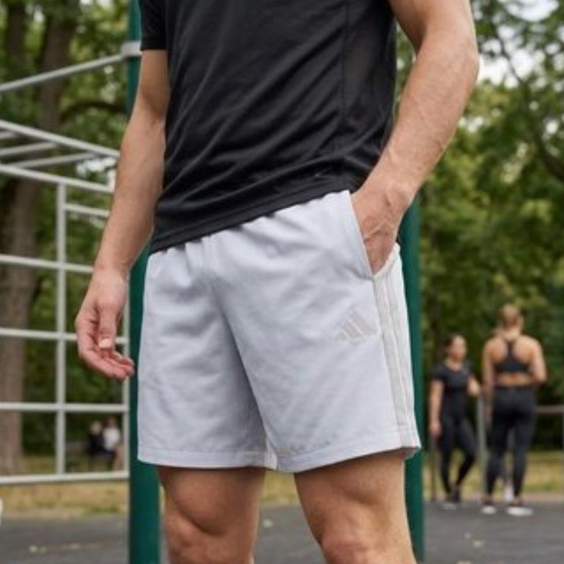 Shorts Masculino Essential Três Listras Chelsea Adidas