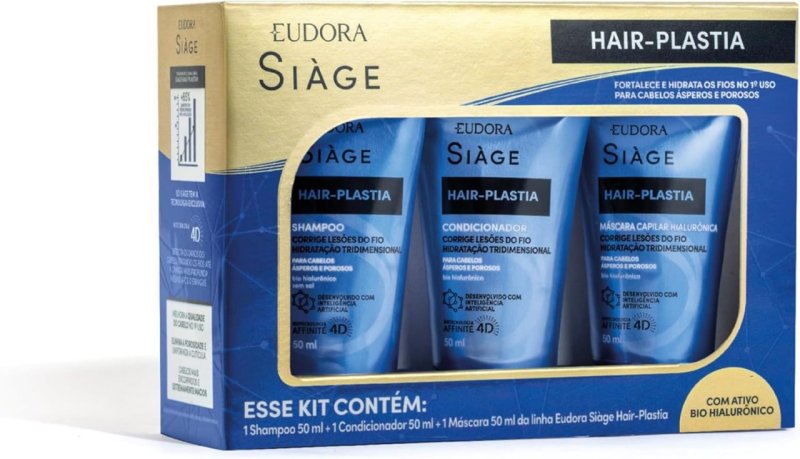Siàge Hair Plastia Mini Kit Tratamento Capilar