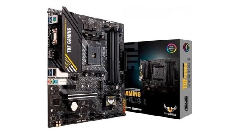 Placa Mãe Asus Tuf Gaming A520m-plus Ii A520 Am4 Matx Ddr4 H
