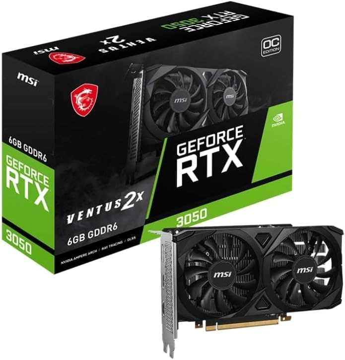 MSI NVIDIA GeForce RTX 3050 6GB DDR6 96 Bits