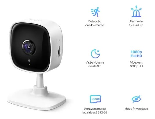 TP-Link Tapo TC60 1080p 3,3mm - Câmera Segurança - Branco