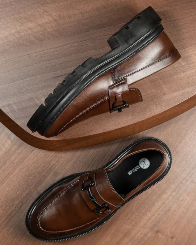 Sapato Social Masculino Mocassim Adulto Tratorado Moderno (37 a 46)