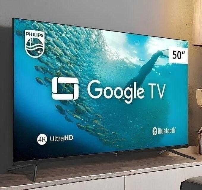 Smart TV Philips 50" 4K Google TV, Comando de Voz