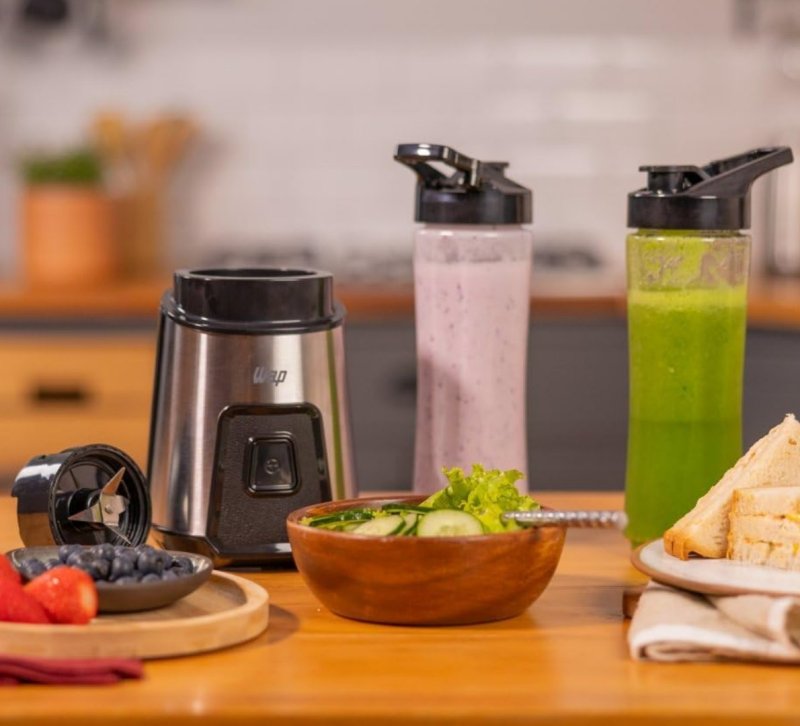 WAP Mini Liquidificador Portátil Blender Go 300W Com 2 Copos Squeeze Tampa e Alça 127V
