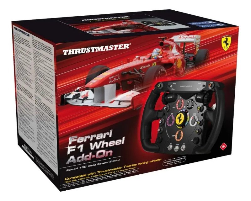 Volante Thrustmaster Ferrari F1 Réplica removível em tamanho real 150° Italia