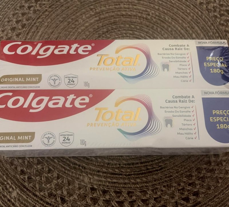 Colgate Creme Dental Total Original Mint 2x180g