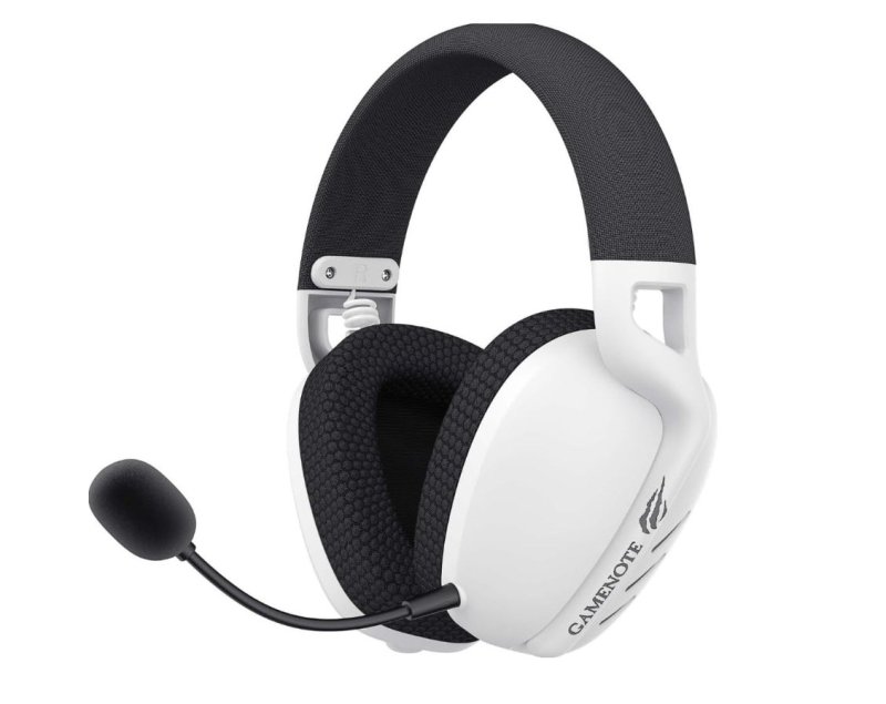 Havit Fone de Ouvido Headset Gamer Fuxi-H6 Com Fio e Sem Fio, Wireless 2,4GHz, Bluetooth, Cabo USB-C (BRANCO)