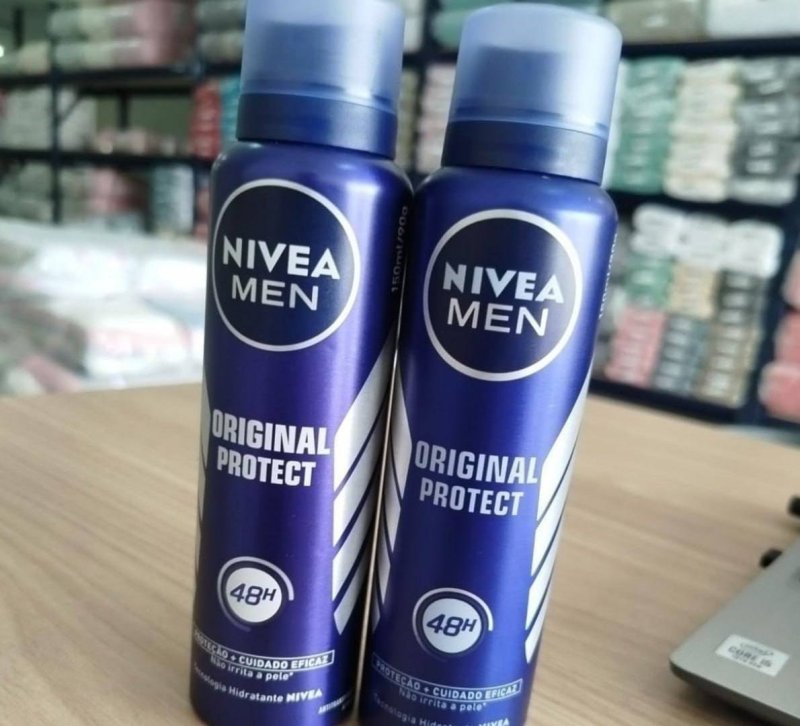NIVEA MEN Kit Desodorante Antitranspirante Aerossol Original Protect 48h 150ml (2 unidades)