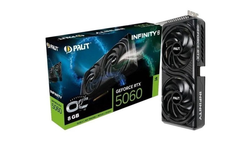 Placa De Vídeo Nvidia Geforce Palit Rtx5060 8gb Infinity2 Oc