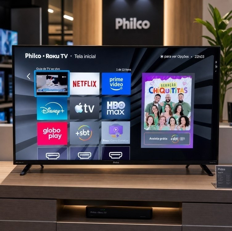 Smart Tv Philco 40 P40vik Led Roku Dolby Audio Wi-fi Hdmi Hdr Full Hd 110/220v