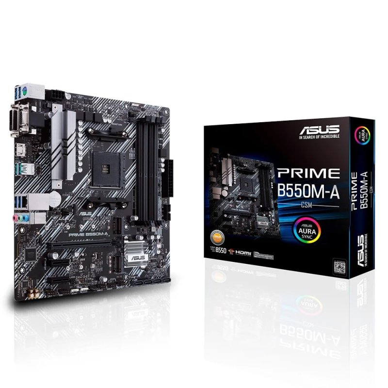 Placa-Mãe ASUS PRIME B550M-A, AMD AM4, mATX, DDR4, Preto