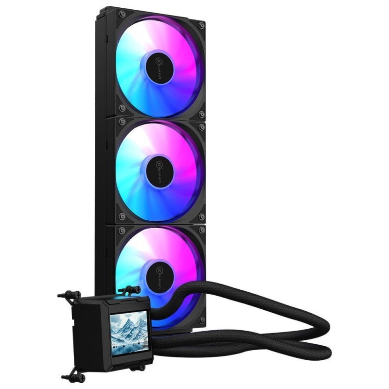 Watercooler Kalkan Aura Lcd 360mm Argb Preto Tela Lcd 2.4 Personalizável