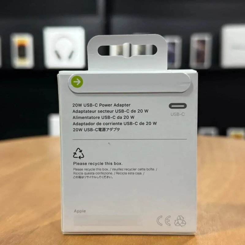 Carregador Adaptador USB-C 20W para iPhone A2465 (Branco)