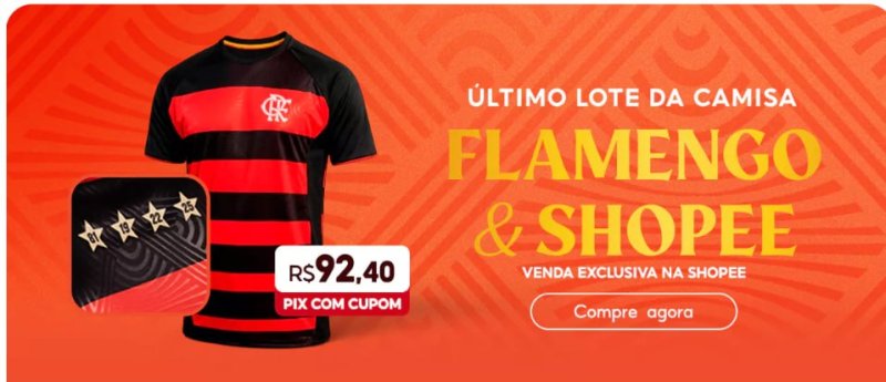 Camisa oficial do Flamengo por menos de R$100