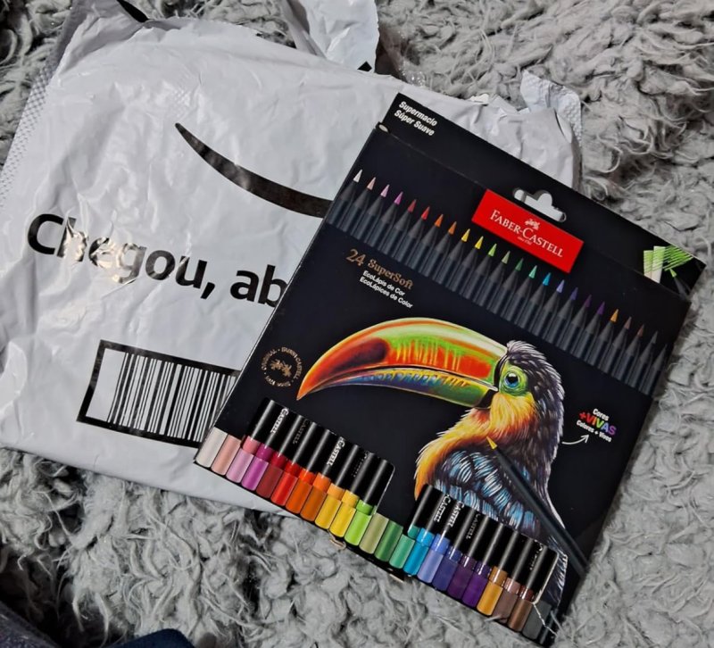 Faber-Castell Lápis De Cor Supersoft com 24 Cores