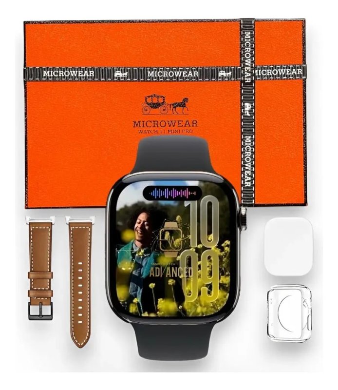 Smartwatch W11 Mini Pro Série 11 AMOLED 42mm – Lançamento 2026