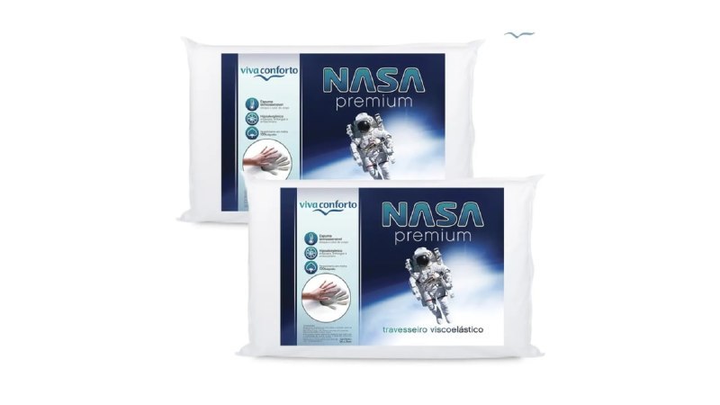Kit 2 Travesseiros Nasa Viva Conforto + Frete Grátis