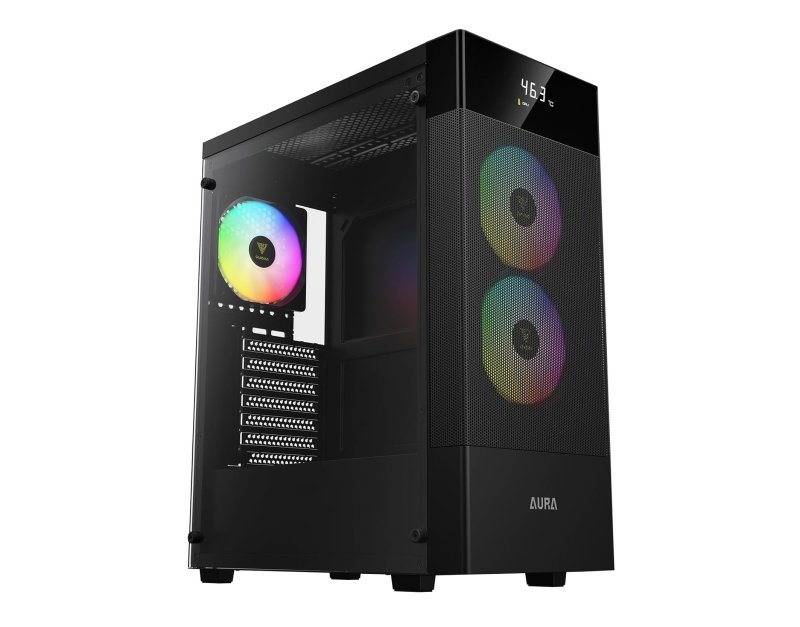 Gabinete Gamer Gamdias Aura GC5 Elite ARGB com 3 Fans