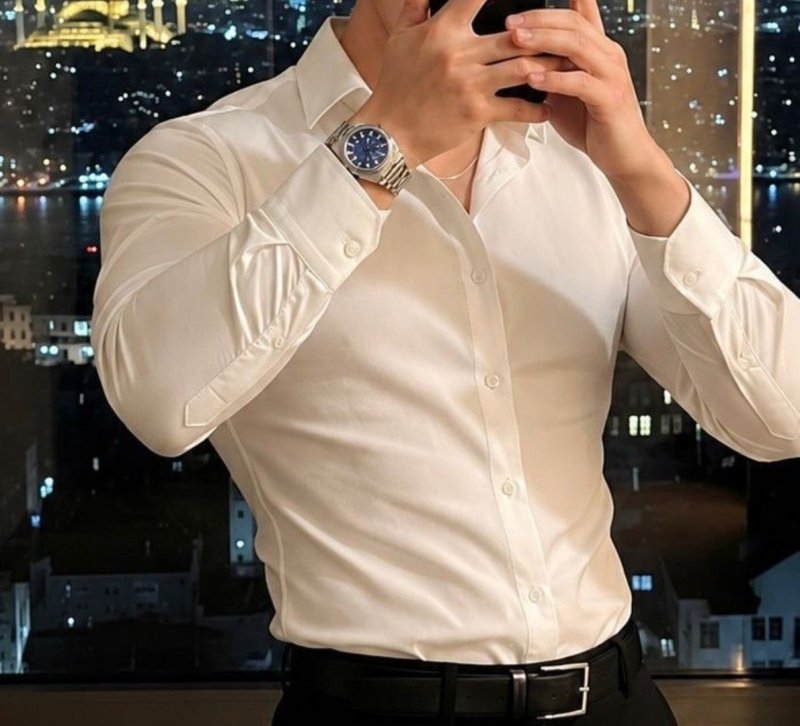 Camisa Social Masculina Slim Premium Manga Longa / Curta