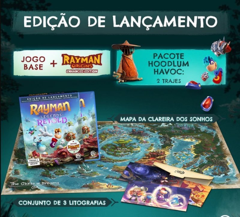 Game Rayman Legends Retold Edição de Lançamento