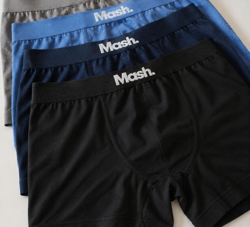 Kit Com 4 Cuecas Boxer Microfibra Mash Box Sem Costura