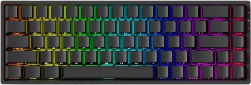 Teclado Magnético Gamer Akko Monsgeek Fun68 RGB Preto 8K Switch
