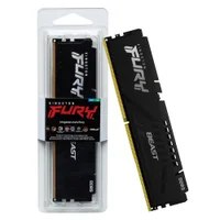 Memória Kingston Fury Beast, 16GB, 5200MHz, DDR5, CL40, Preto KF552C40BB-16