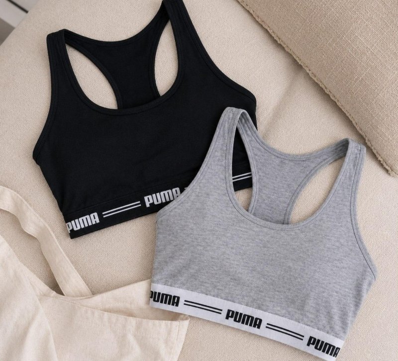 Kit 2 Top Academia Puma Treino Fitness Esportivo Algodão