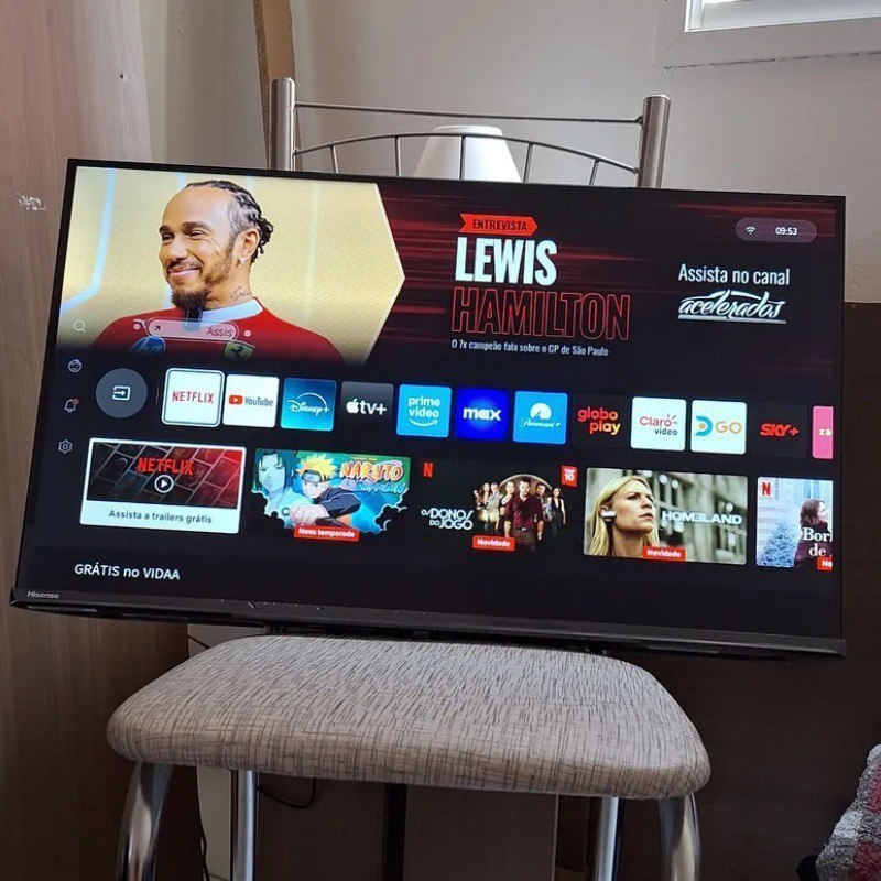 Hisense Smart TV HD 32" Polegadas 32A4NV com HDR10, DTS Virtual X, Compatibilidade Alexa e Google Home