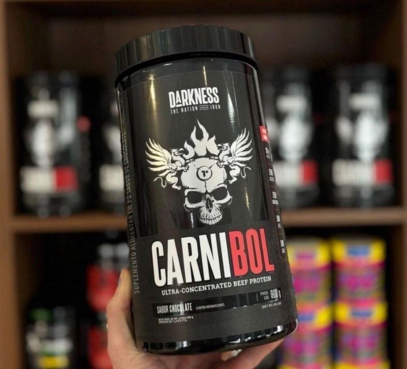 Whey Proteína De Carne Carnibol Salted Caramel 900g Darkness Caramelo Salgado