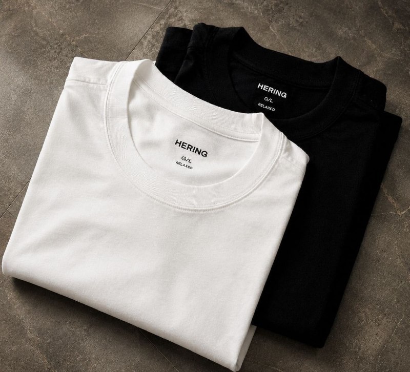 Kit Com 2 Camisetas Masculinas Básicas Relaxed Hering Adulto