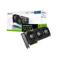 Placa de Vídeo PNY RTX 5070 Overclocked NVIDIA Geforce, 12GB GDDR7, Ray Tracing, DLSS 4, Triple Fan VCG507012TFXPB1-O-TF