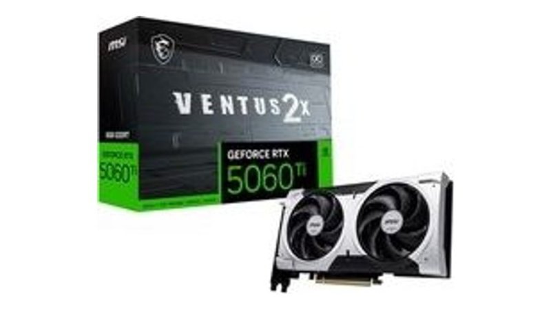 Placa De Vídeo MSI RTX 5060 Ti Ventus 2X OC Plus NVIDIA GeForce