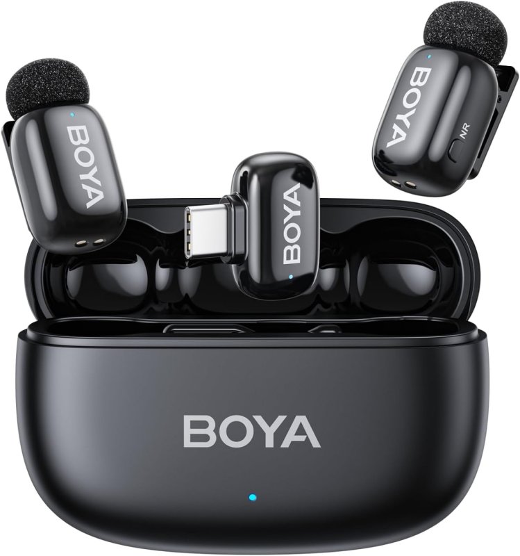 Microfone de Lapela Sem Fio BOYA Mini-14 USB-C