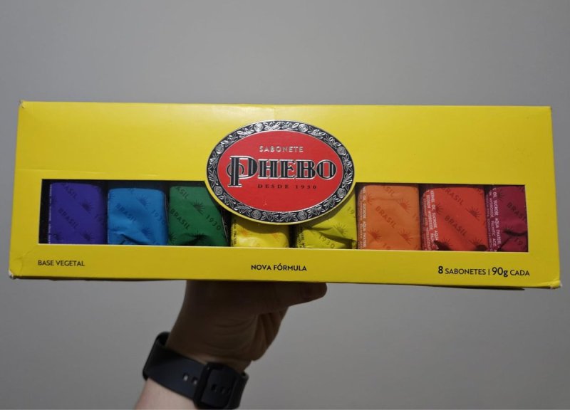 Kit Sabonete, PHEBO, Amarelo, 720g