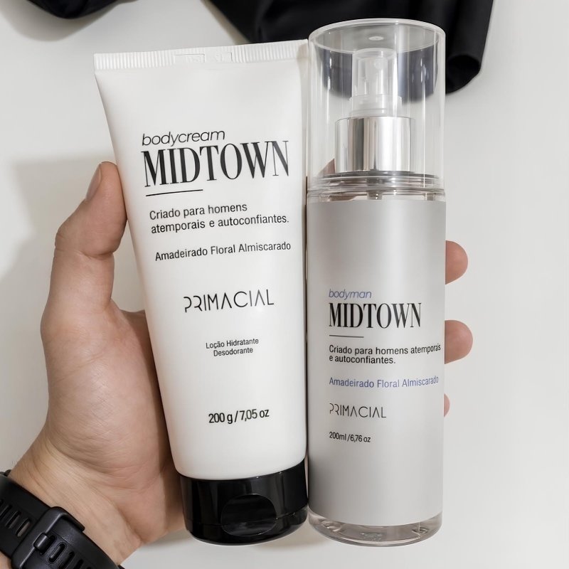 Kit Body Splash Midtown + Hidratante Desodorante Masculino