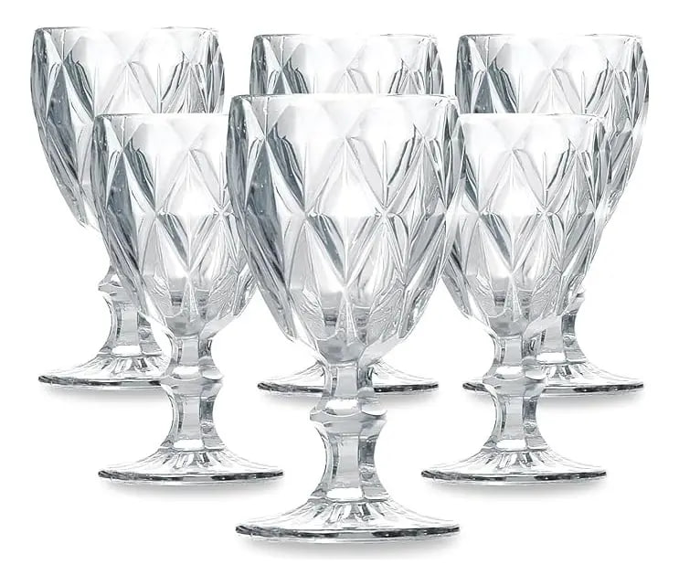 Conjunto de Taças Diamond Line 340ml – 6 Peças