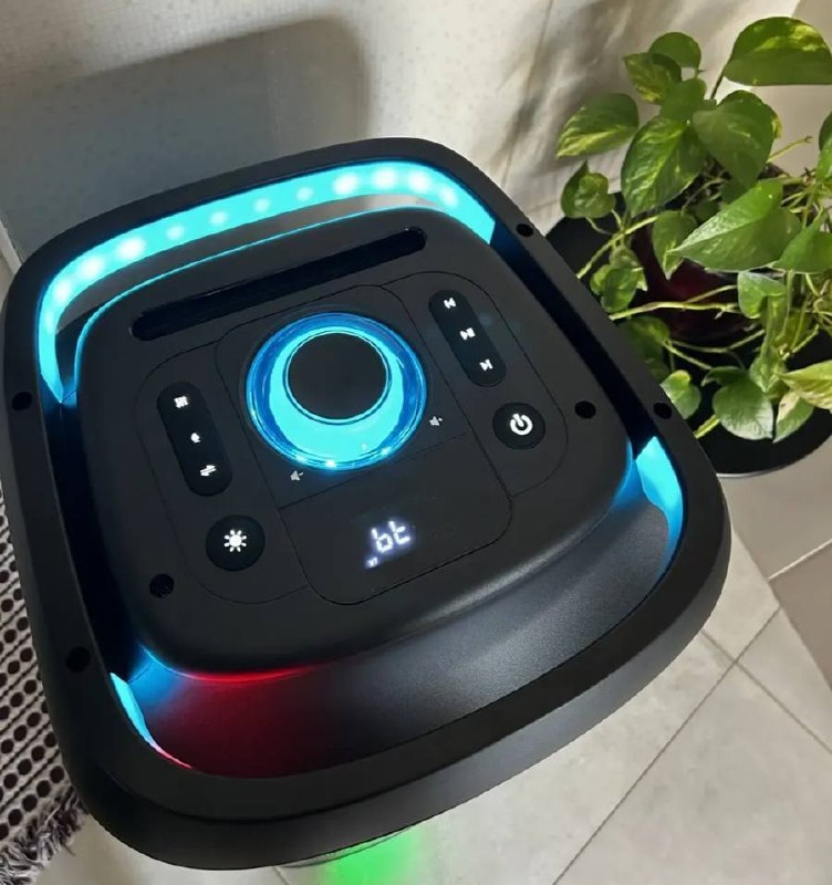 Caixa de Som Bluetooth PulseBox 3 1400W TWS Karaoke LED Preto