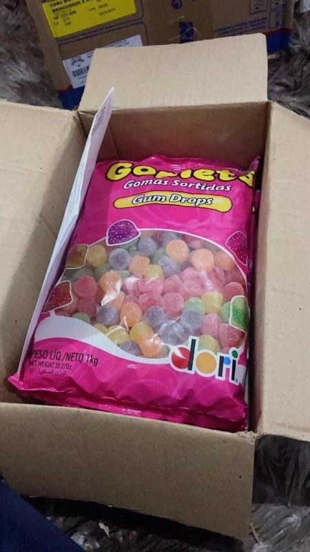 Pacote 1KG - Goma Gomets Dori Sortido