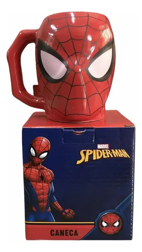 Caneca 3d Homem Aranha Cabeça Spiderman Presente Criativo