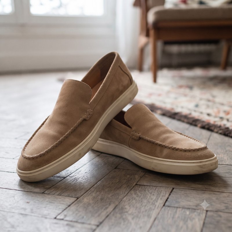 Mocassim Masculino Em Camurça Linha Esporte Fino Old Money
