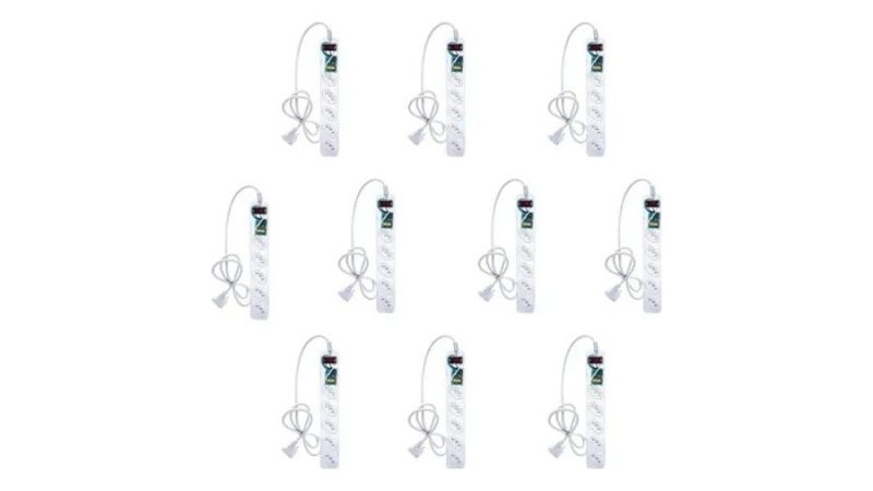Kit 10x Filtro de Linha iClamper Energia 5 10A Transparente Clamper