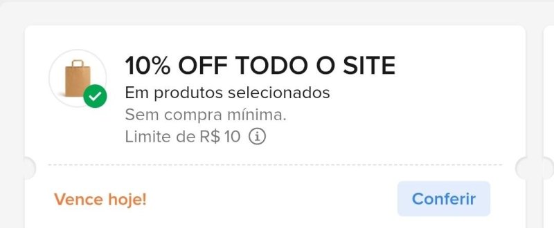 CUPOM: TODOSITEESPECIAL - 10% OFF sem mínimo no Mercado Livre